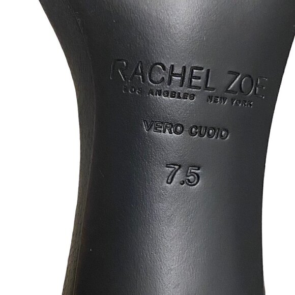 Rachel Zoe Emaly Tassel Leather Heeled Sandals in Black Size 7.5 - Picture 7 of 7